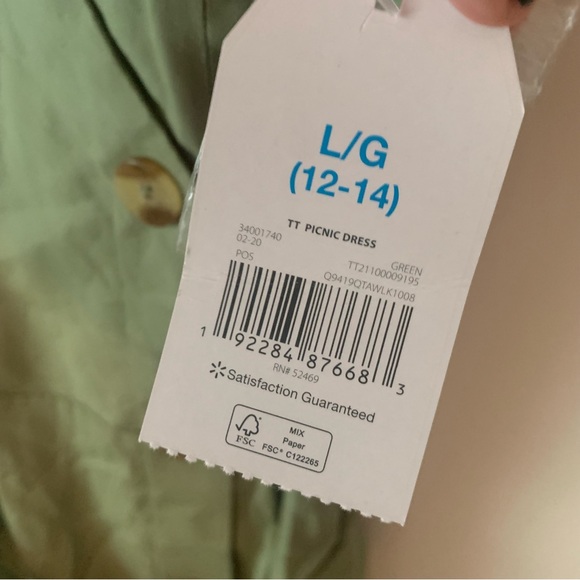 Time and Tru Button Front Belted Midi Dress - Picture 9 of 10